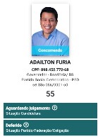 Adailton F&uacute;ria tem registro deferido pela Justi&ccedil;a Eleitoral