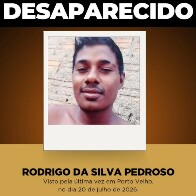  Pol&iacute;cia procura trabalhador desaparecido h&aacute; mais de um m&ecirc;s em Porto Velho