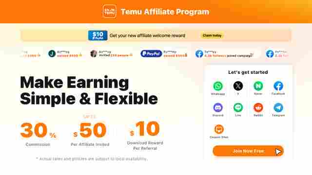 Quem pode participar do Programa de Afiliados da Temu? Grupos, Compartilhadores de Ofertas e Usu&aacute;rios de F&oacute;runs