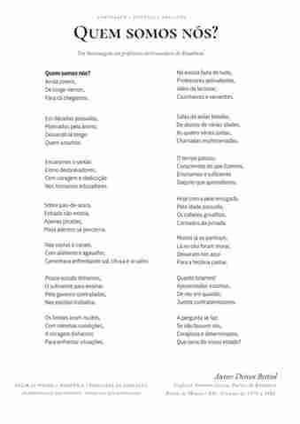 Quem Somos N&oacute;s? &ndash; Em homenagem aos professores desbravadores de Rond&ocirc;nia &ndash; Por: Dirceu Bettiol
