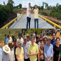 Senador Bagattoli inaugura a primeira ponte de concreto e a&ccedil;o de Jaru