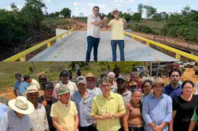 Senador Bagattoli inaugura a primeira ponte de concreto e a&ccedil;o de Jaru