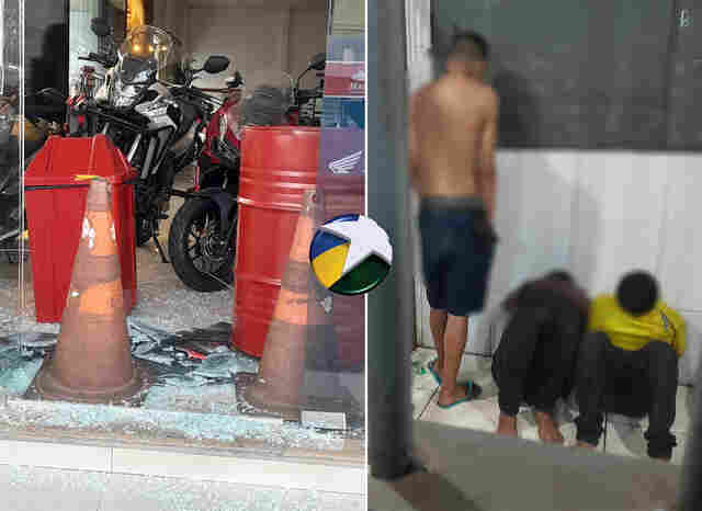 Bando com 9 criminosos invade Master Motors, rouba motos, mas tr&ecirc;s s&atilde;o presos ap&oacute;s cerco