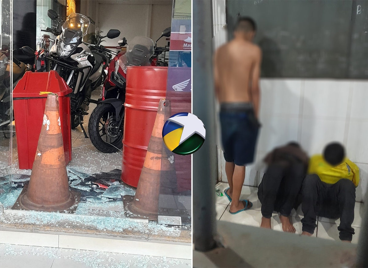 Bando com 9 criminosos invade Master Motors, rouba motos, mas três são presos após cerco