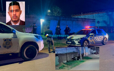 V&iacute;deo: criminosos derrubam port&atilde;o com carro, invadem casa e matam apenado a tiros em Porto Velho
