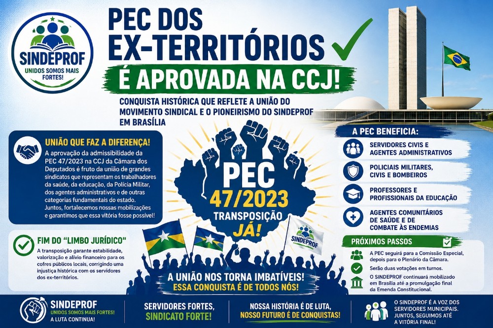 Ex-Territ&oacute;rios avan&ccedil;a na C&acirc;mara e amplia possibilidade de transposi&ccedil;&atilde;o