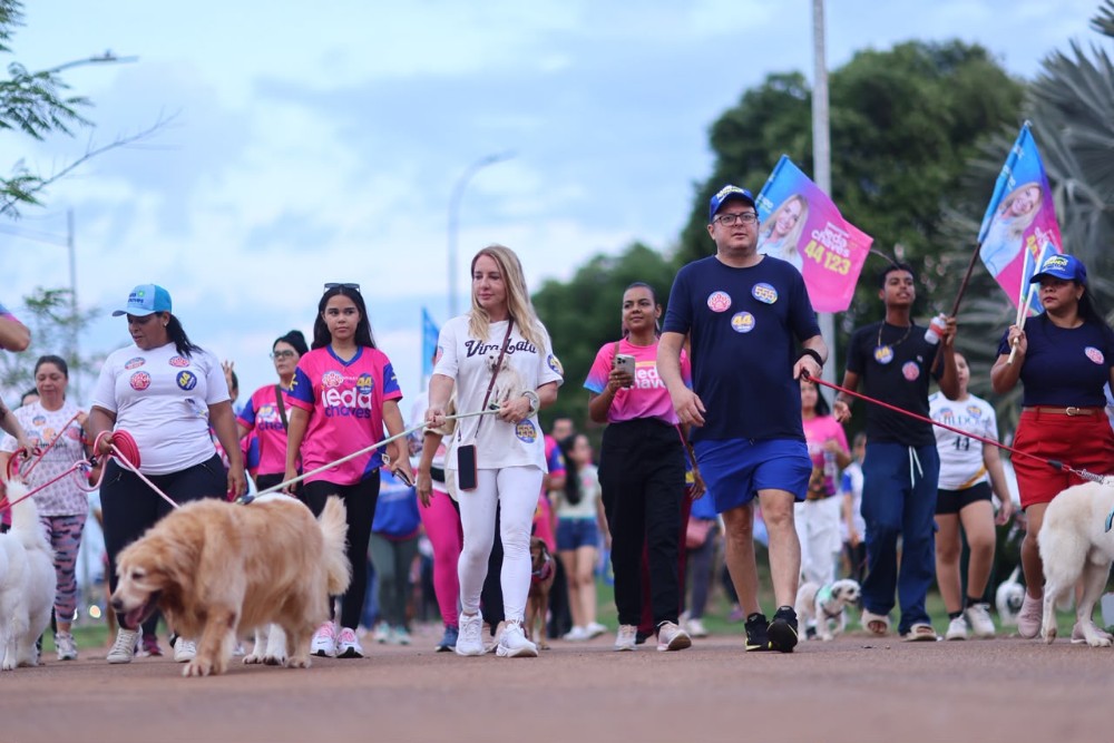 Ieda Chaves encerra campanha com Caminhada PET e refor&ccedil;a compromisso com a causa animal