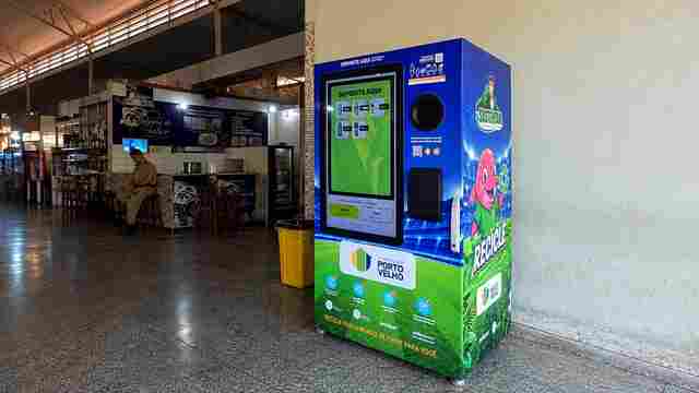 M&aacute;quinas de reciclagem que pagam via Pix chegam a Porto Velho
