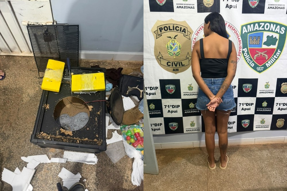 Droga escondida em micro-ondas leva polícia a descobrir remessas de entorpecentes para o Amazonas