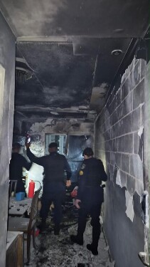 PM destaca ajuda de moradores e funcion&aacute;rios durante inc&ecirc;ndio que deixou mulher na UTI em Porto Velho