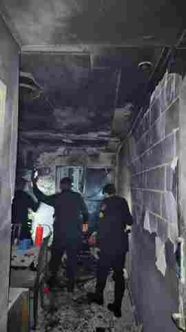 PM destaca ajuda de moradores e funcion&aacute;rios durante inc&ecirc;ndio que deixou mulher na UTI em Porto Velho
