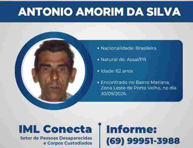 Corpo de homem encontrado na zona Leste de Porto Velho permanece no IML &agrave; espera de familiares