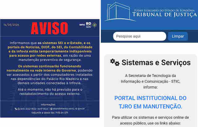 Ap&oacute;s alerta mundial sobre vulnerabilidade no PHP, sites do Governo, TJRO e Prefeitura saem do ar