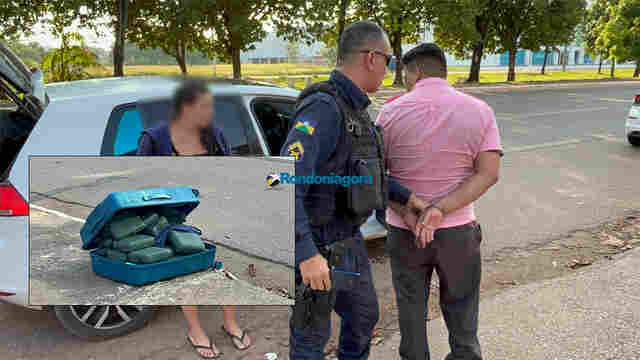 PM prende casal com grande quantidade de droga neste s&aacute;bado na capital