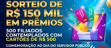 Confira os ganhadores: Sindsef/RO sorteia 300 cart&otilde;es-presente de R$ 500 em homenagem ao Dia do Servidor P&uacute;blico